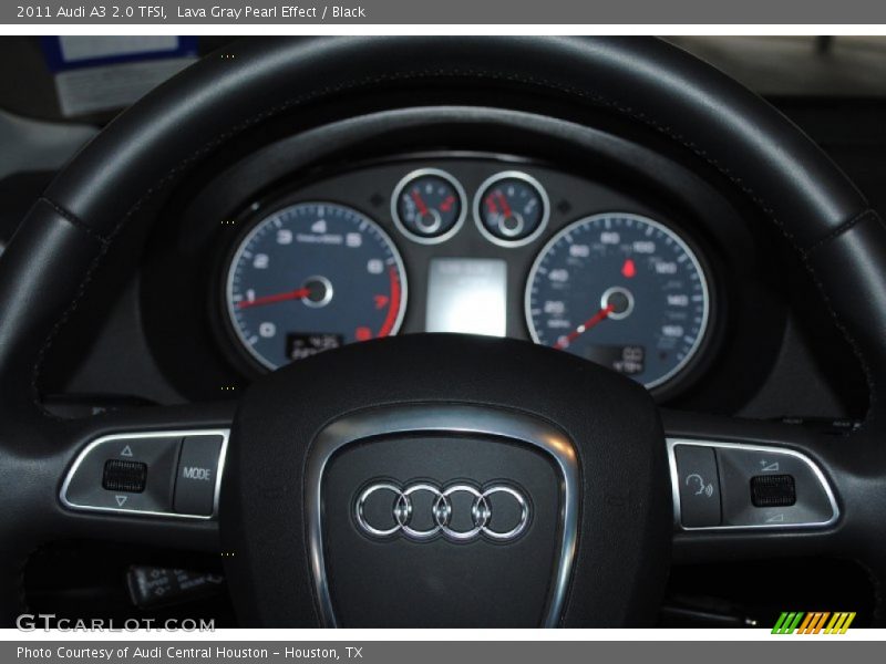 Lava Gray Pearl Effect / Black 2011 Audi A3 2.0 TFSI