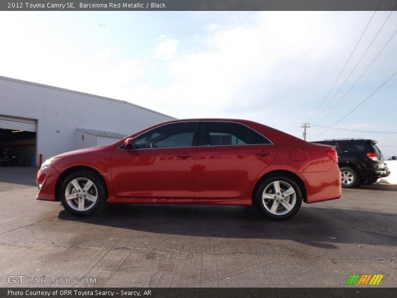 Barcelona Red Metallic / Black 2012 Toyota Camry SE
