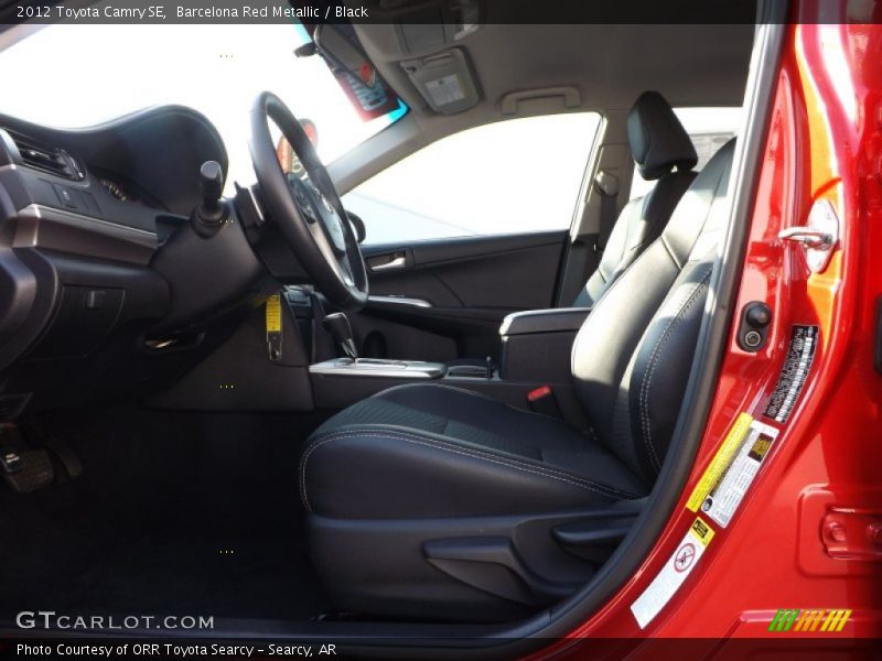 Barcelona Red Metallic / Black 2012 Toyota Camry SE