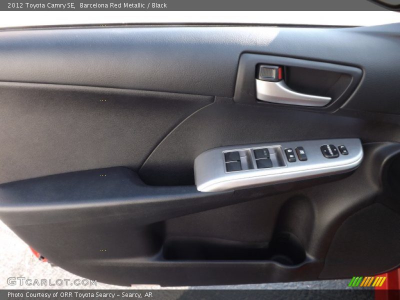 Barcelona Red Metallic / Black 2012 Toyota Camry SE