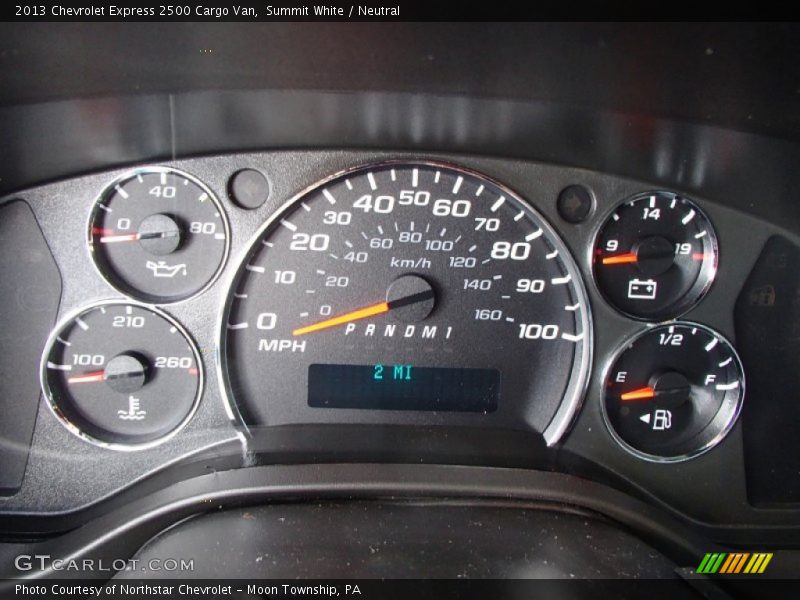 Summit White / Neutral 2013 Chevrolet Express 2500 Cargo Van