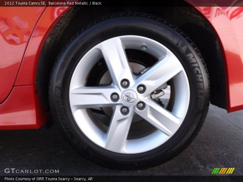 Barcelona Red Metallic / Black 2012 Toyota Camry SE