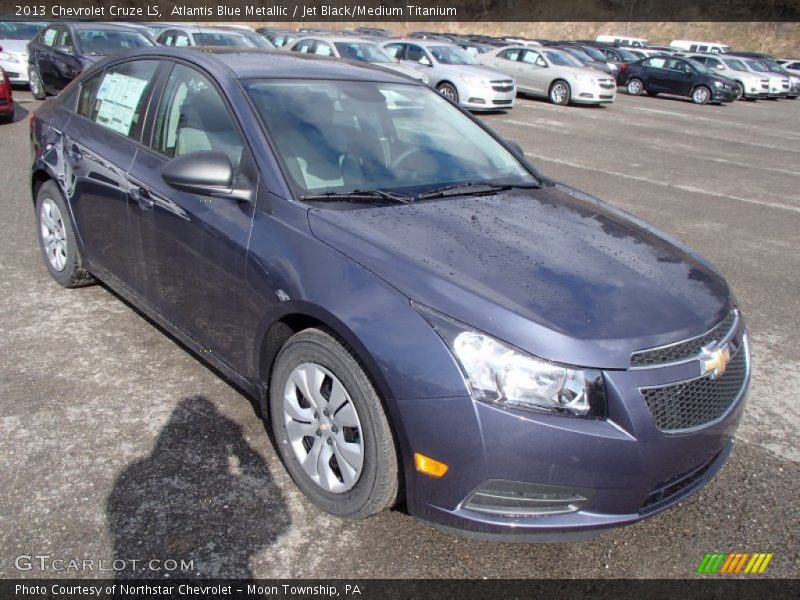 Atlantis Blue Metallic / Jet Black/Medium Titanium 2013 Chevrolet Cruze LS