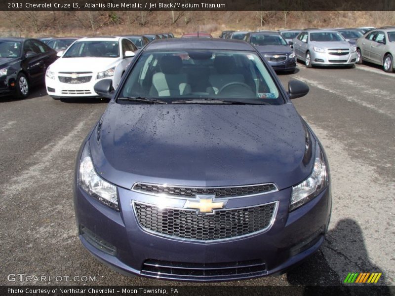 Atlantis Blue Metallic / Jet Black/Medium Titanium 2013 Chevrolet Cruze LS