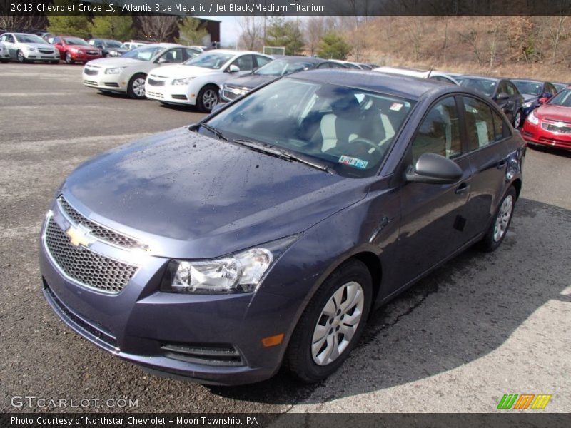 Atlantis Blue Metallic / Jet Black/Medium Titanium 2013 Chevrolet Cruze LS