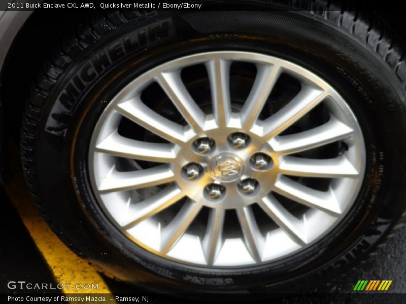 Quicksilver Metallic / Ebony/Ebony 2011 Buick Enclave CXL AWD