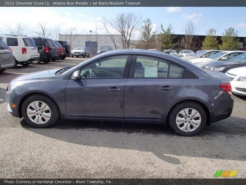 Atlantis Blue Metallic / Jet Black/Medium Titanium 2013 Chevrolet Cruze LS