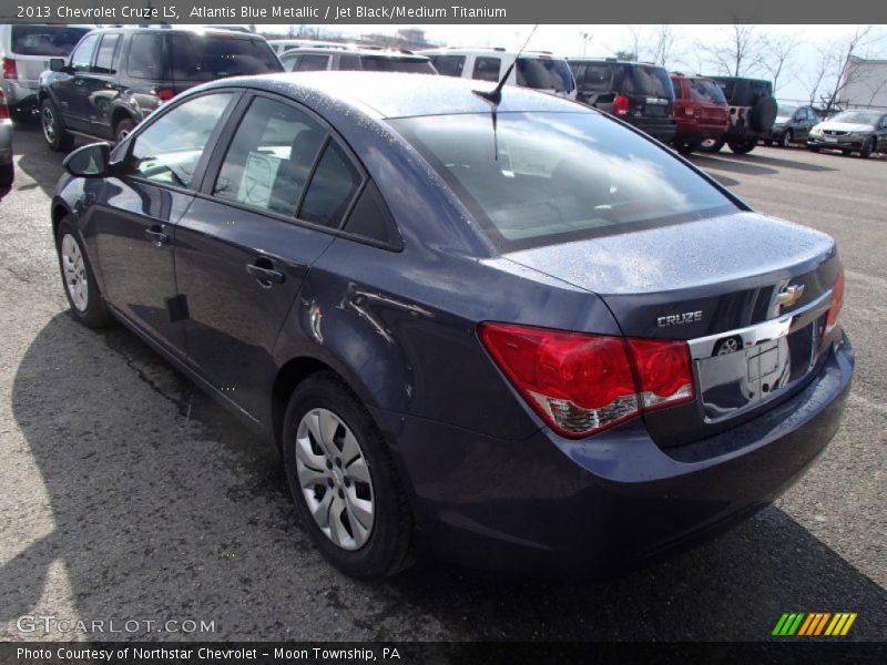 Atlantis Blue Metallic / Jet Black/Medium Titanium 2013 Chevrolet Cruze LS