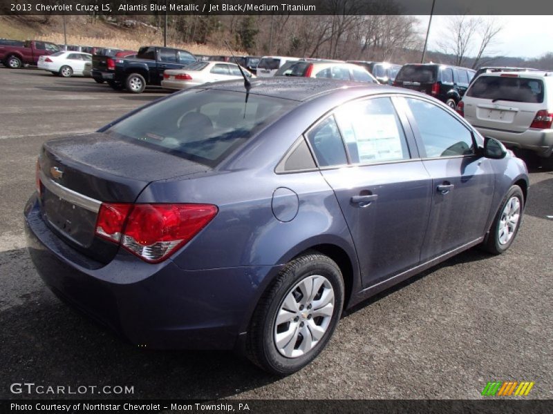Atlantis Blue Metallic / Jet Black/Medium Titanium 2013 Chevrolet Cruze LS