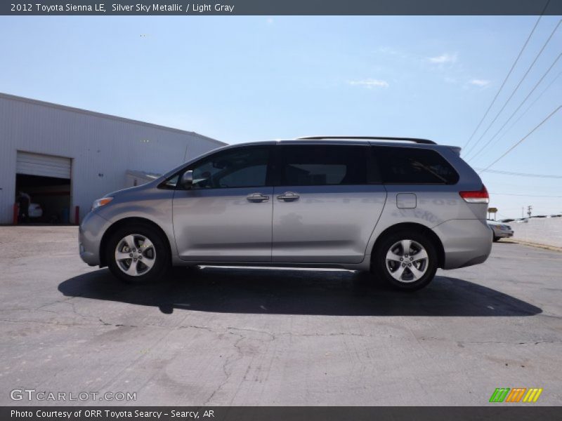 Silver Sky Metallic / Light Gray 2012 Toyota Sienna LE