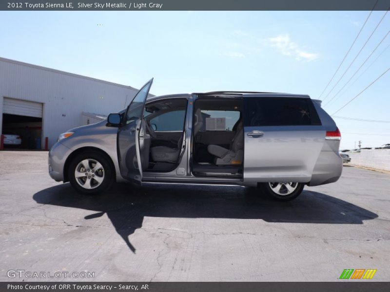 Silver Sky Metallic / Light Gray 2012 Toyota Sienna LE