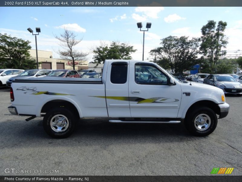 Oxford White / Medium Graphite 2002 Ford F150 XLT SuperCab 4x4