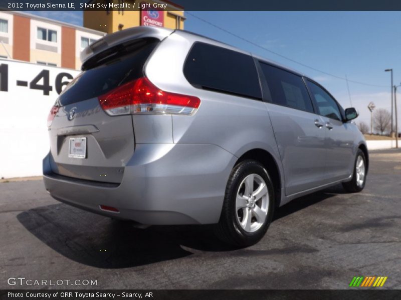 Silver Sky Metallic / Light Gray 2012 Toyota Sienna LE