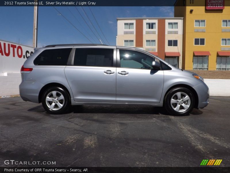 Silver Sky Metallic / Light Gray 2012 Toyota Sienna LE