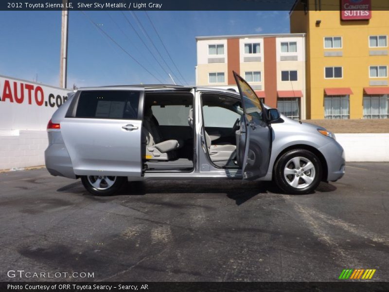 Silver Sky Metallic / Light Gray 2012 Toyota Sienna LE