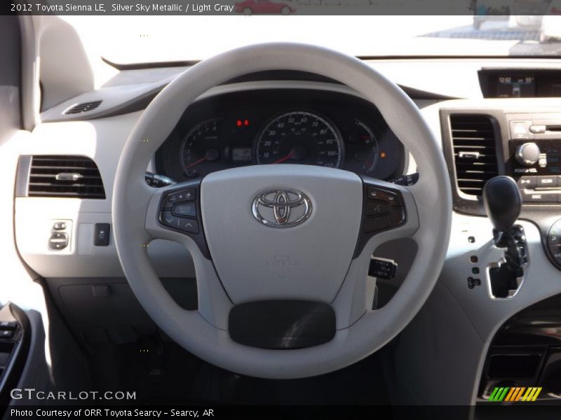 Silver Sky Metallic / Light Gray 2012 Toyota Sienna LE