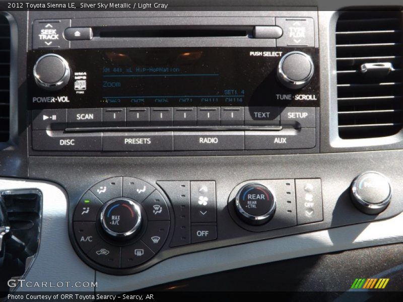 Silver Sky Metallic / Light Gray 2012 Toyota Sienna LE