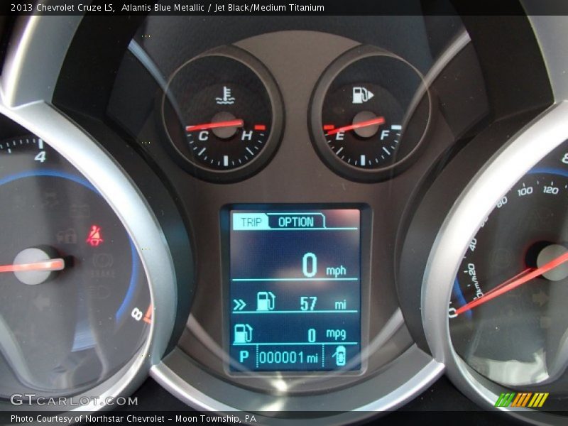 Atlantis Blue Metallic / Jet Black/Medium Titanium 2013 Chevrolet Cruze LS