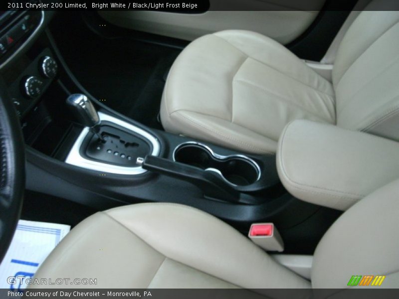 Bright White / Black/Light Frost Beige 2011 Chrysler 200 Limited