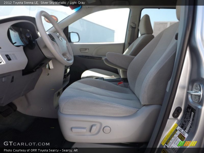 Silver Sky Metallic / Light Gray 2012 Toyota Sienna LE