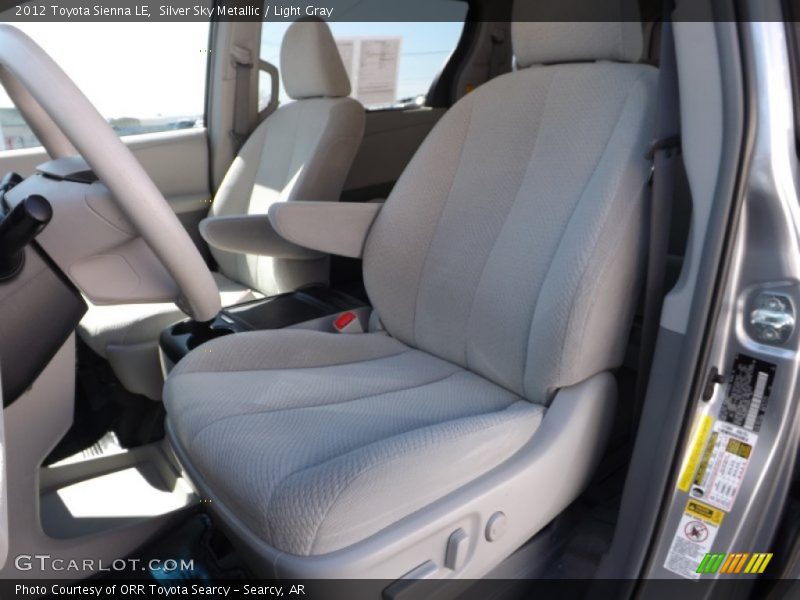Silver Sky Metallic / Light Gray 2012 Toyota Sienna LE