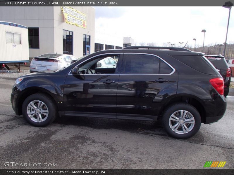 Black Granite Metallic / Jet Black 2013 Chevrolet Equinox LT AWD