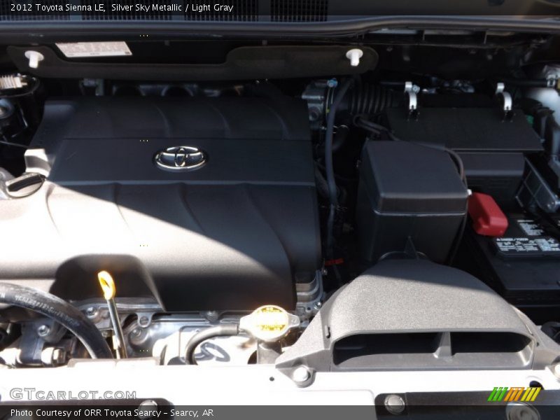Silver Sky Metallic / Light Gray 2012 Toyota Sienna LE
