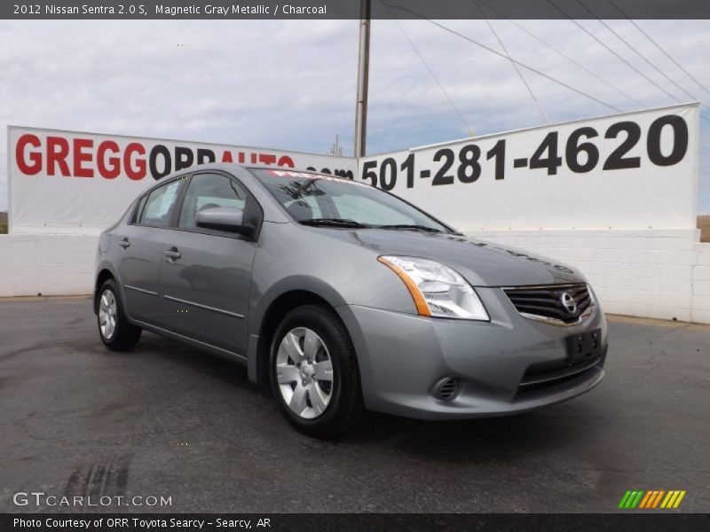 Magnetic Gray Metallic / Charcoal 2012 Nissan Sentra 2.0 S