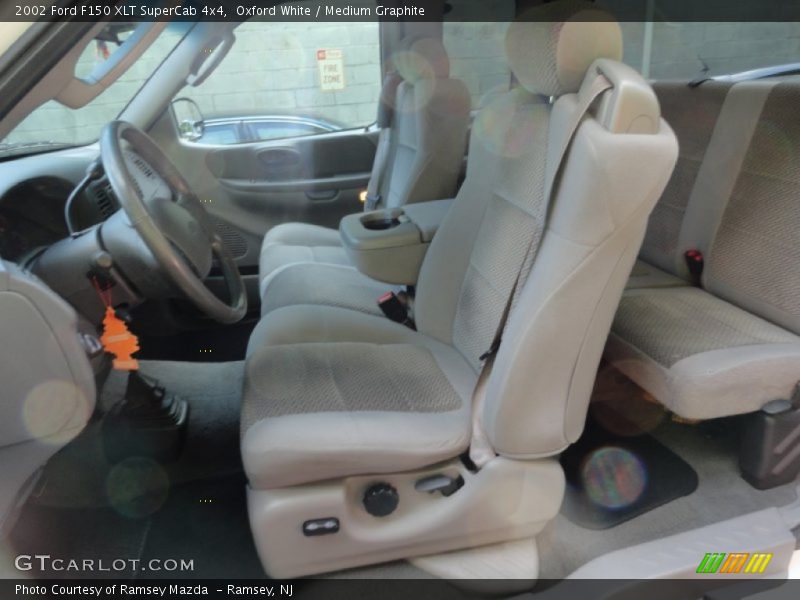 Oxford White / Medium Graphite 2002 Ford F150 XLT SuperCab 4x4