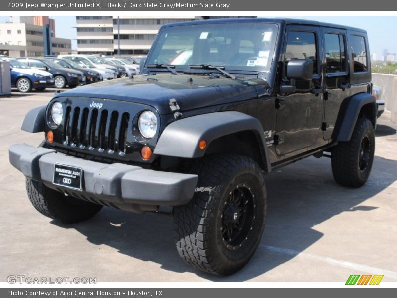 Black / Dark Slate Gray/Medium Slate Gray 2009 Jeep Wrangler Unlimited X