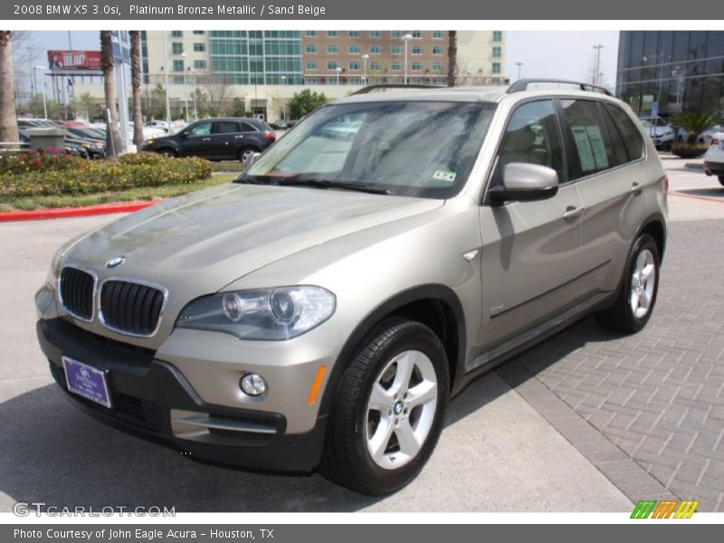 Platinum Bronze Metallic / Sand Beige 2008 BMW X5 3.0si