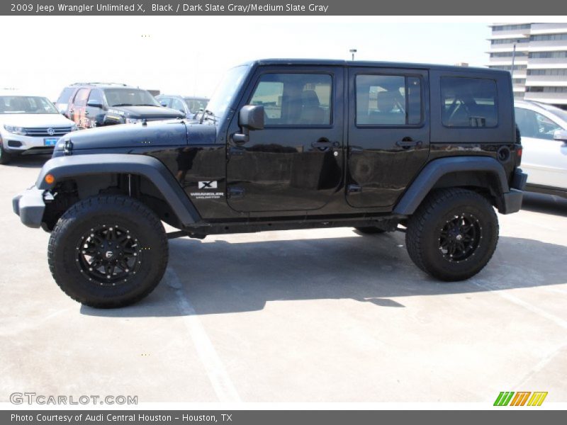 Black / Dark Slate Gray/Medium Slate Gray 2009 Jeep Wrangler Unlimited X