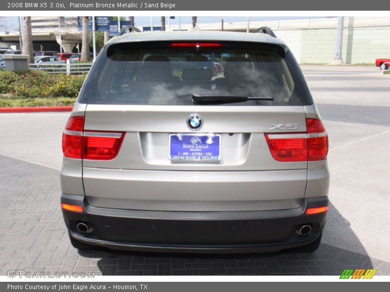 Platinum Bronze Metallic / Sand Beige 2008 BMW X5 3.0si