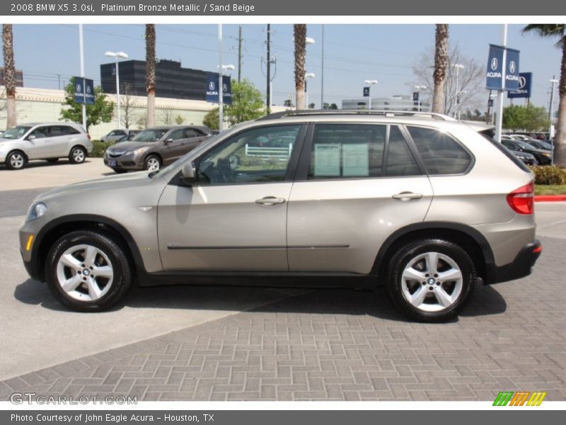 Platinum Bronze Metallic / Sand Beige 2008 BMW X5 3.0si