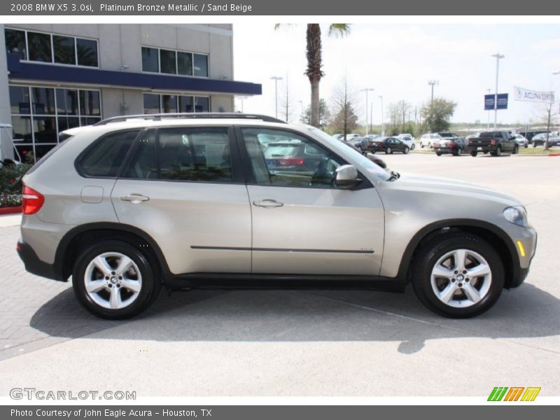 Platinum Bronze Metallic / Sand Beige 2008 BMW X5 3.0si