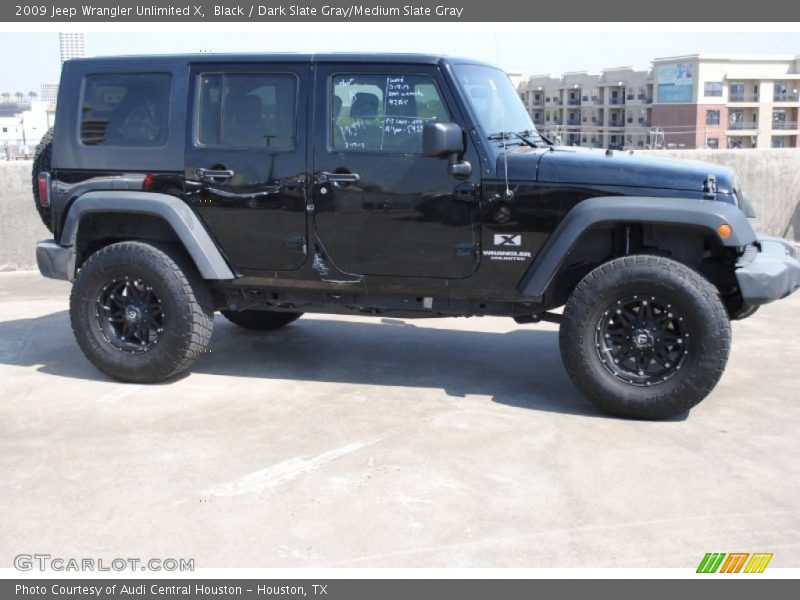 Black / Dark Slate Gray/Medium Slate Gray 2009 Jeep Wrangler Unlimited X