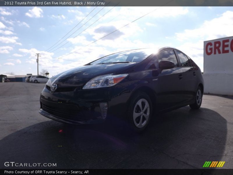 Black / Misty Gray 2012 Toyota Prius 3rd Gen Five Hybrid