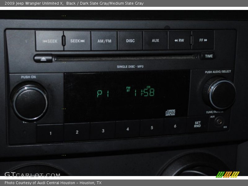 Black / Dark Slate Gray/Medium Slate Gray 2009 Jeep Wrangler Unlimited X