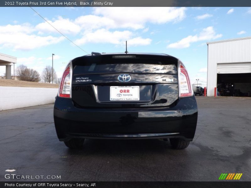 Black / Misty Gray 2012 Toyota Prius 3rd Gen Five Hybrid
