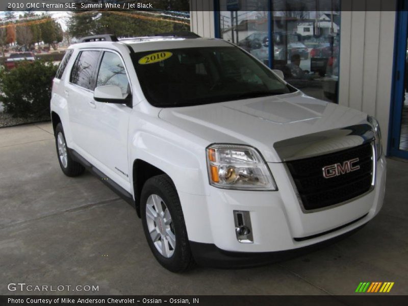 Summit White / Jet Black 2010 GMC Terrain SLE