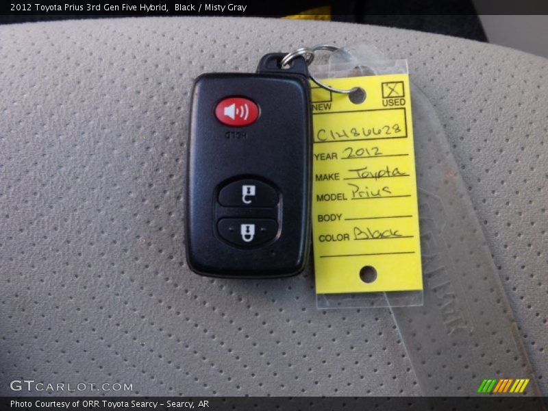 Black / Misty Gray 2012 Toyota Prius 3rd Gen Five Hybrid