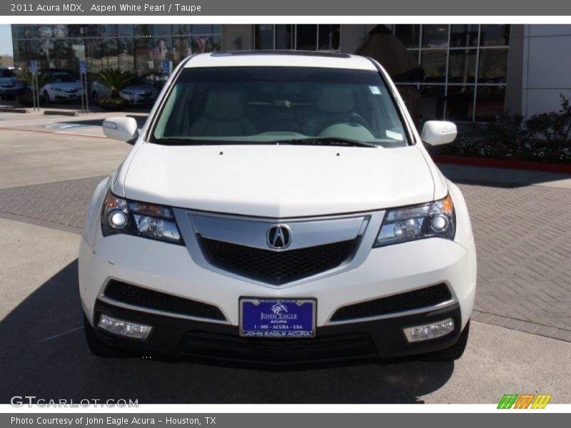 Aspen White Pearl / Taupe 2011 Acura MDX