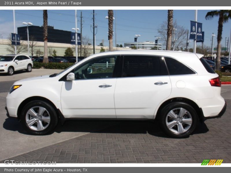 Aspen White Pearl / Taupe 2011 Acura MDX
