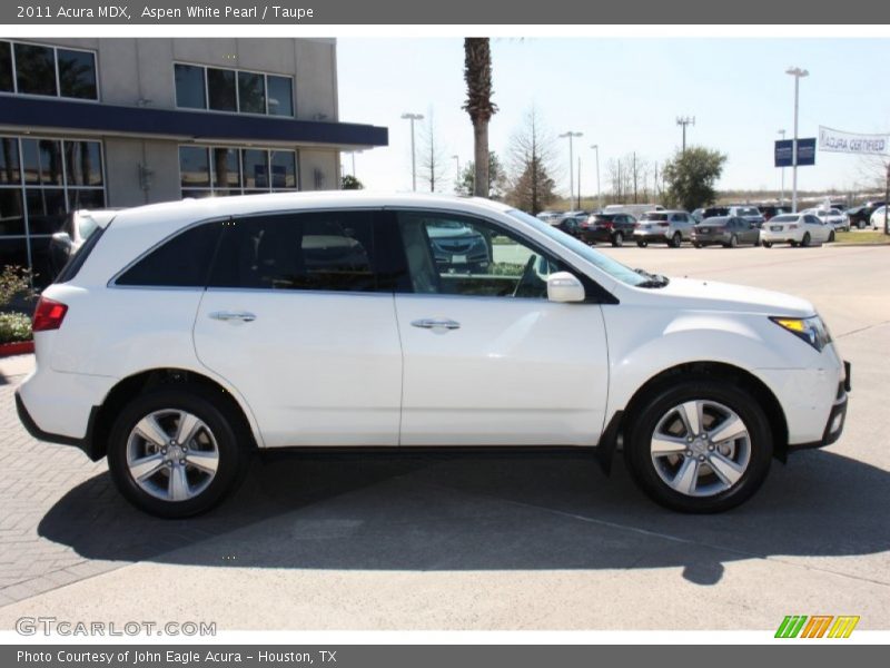 Aspen White Pearl / Taupe 2011 Acura MDX
