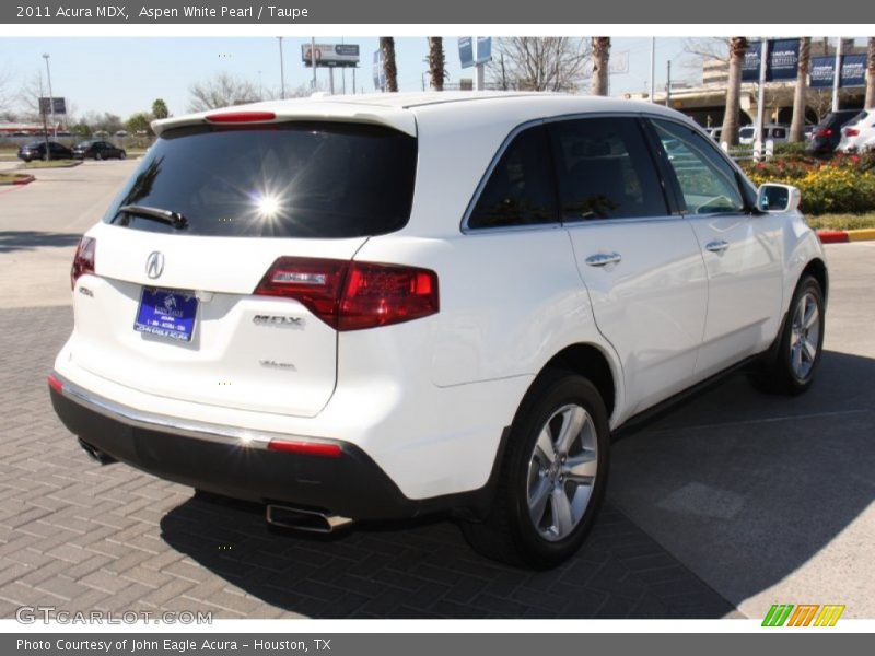 Aspen White Pearl / Taupe 2011 Acura MDX