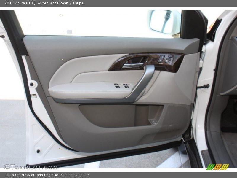 Aspen White Pearl / Taupe 2011 Acura MDX