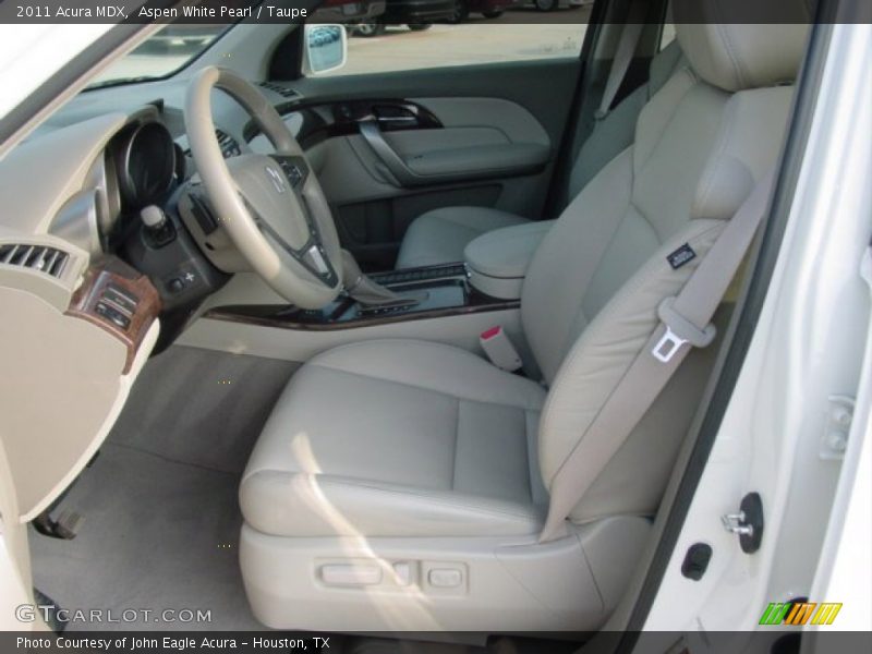 Aspen White Pearl / Taupe 2011 Acura MDX
