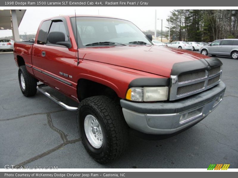 Radiant Fire Pearl / Gray 1998 Dodge Ram 1500 Laramie SLT Extended Cab 4x4