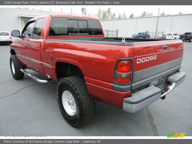 Radiant Fire Pearl / Gray 1998 Dodge Ram 1500 Laramie SLT Extended Cab 4x4
