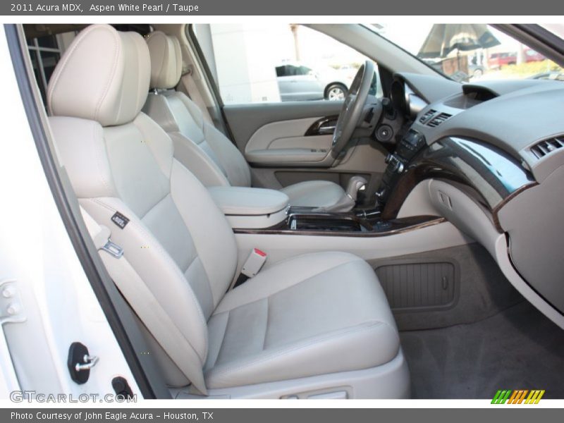 Aspen White Pearl / Taupe 2011 Acura MDX